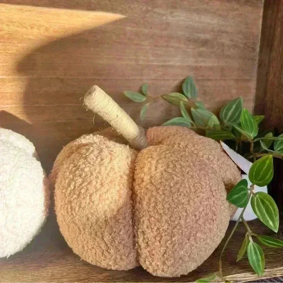 NEW Teddy Bear Fuzzy Pumpkin Fall Home Decor - So Soft and So Stinking Cute! - Picture 7 of 7